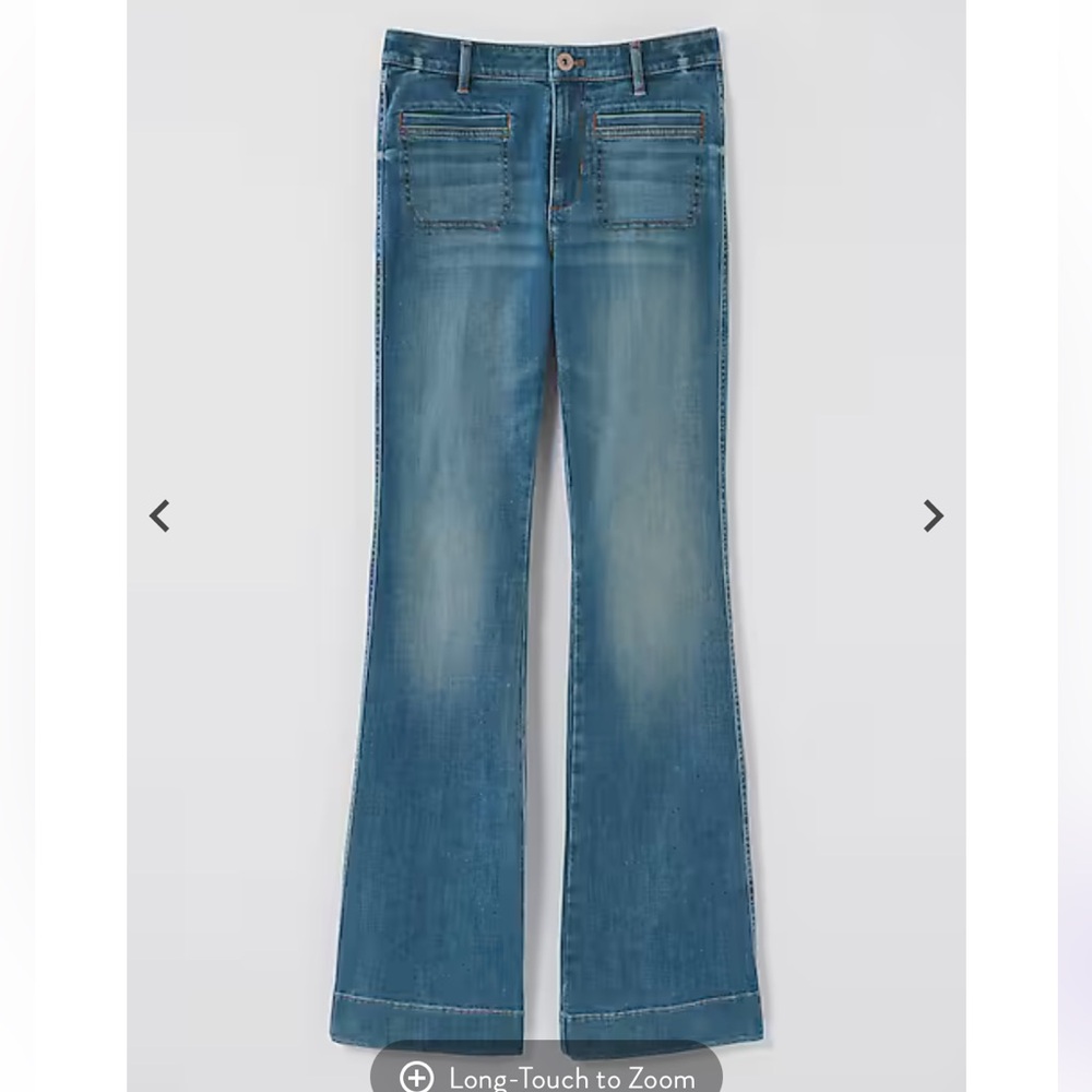 J. Jill High-Rise Flare Jeans NWT 12